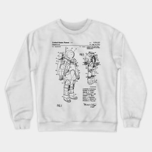 Space Suit Patent Crewneck Sweatshirt